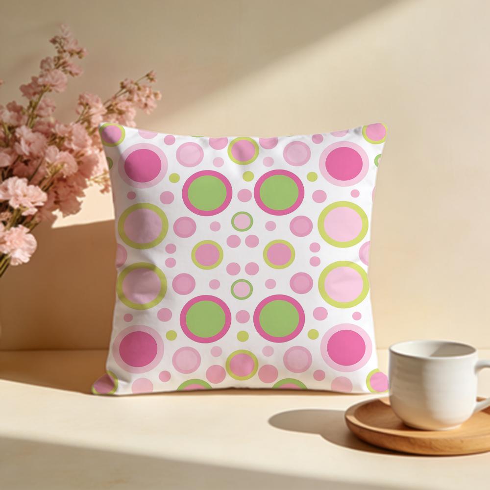 Cheerful Polka Dot Cushion Cover Soft Pillow Cases for Home Bedroom Living Room Sofa