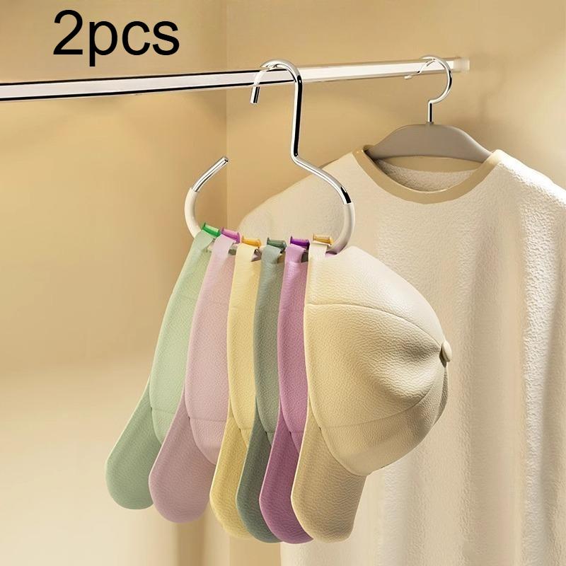 

2pcs Multifunctional Storage Hooks,for Baseball Caps, Scarves, And Belts Versatile Storage Solution for Organizing Your Wardrobe