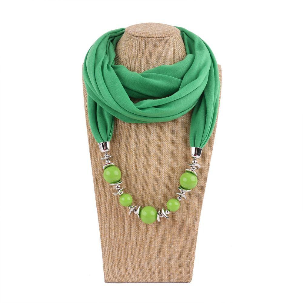Necklaces Neckerchief Solid Color Jewelry Shawl Fashion Head Scarf Women