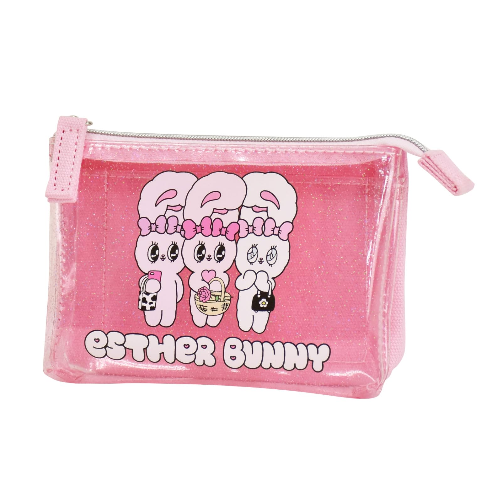 

Блестящий мини-кошелек с 3 карманами Esther Bunny ESB-005