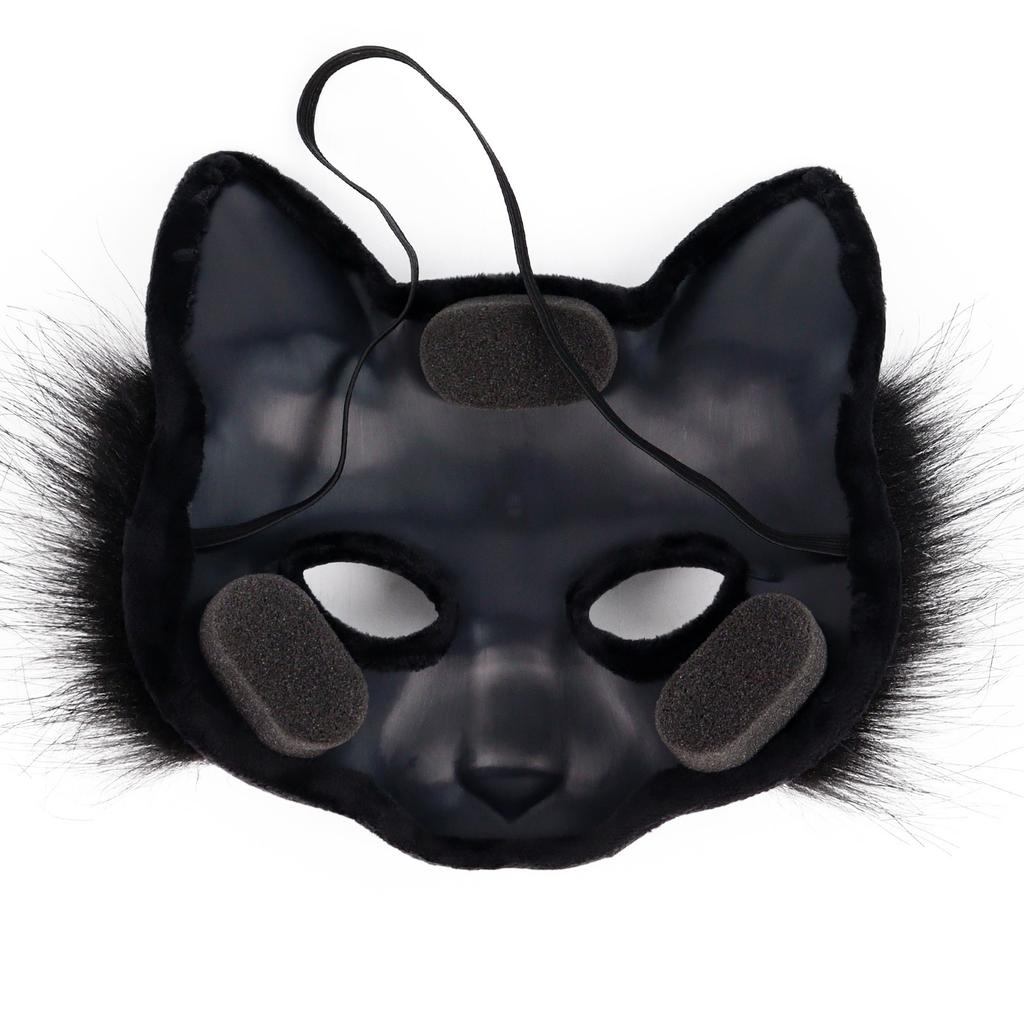 Halloween Fuchs Schwanz Kragen Set Maskerade Halbgesichts Fuchs Maske Halloween Zubehör cos Requisiten