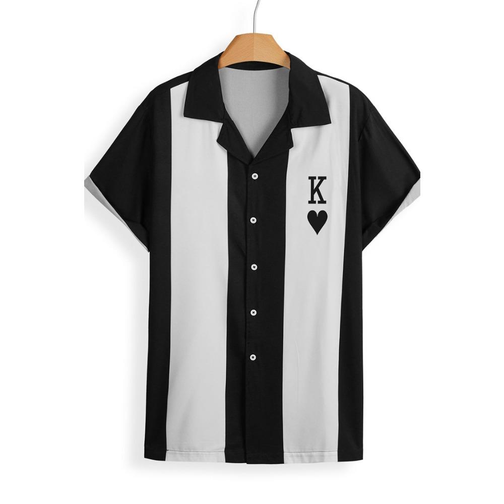 Men's Summer Hawaiian Shirt 3D Stripe Printed Short Sleeved Shirt Holiday Short Sleeved Beach Top T-shirt Men's Large Shirts