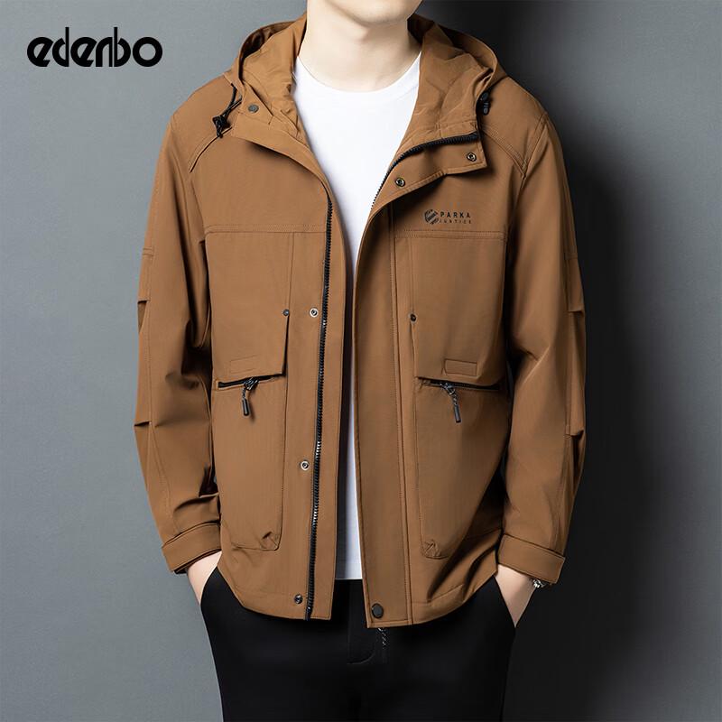 

Edenbo Men s Autumn/Winter Hooded Multi-Pocket Parka Jacket 2XL (180/96A)