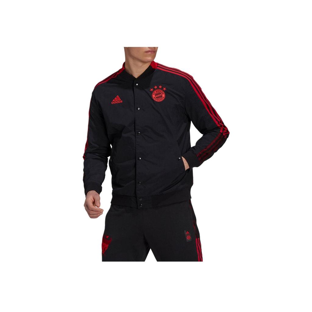 Adidas FCB CNY Bomber Jacket With Football Print Men Outerwear Black GU6961