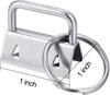 50 Pieces Key Fob Hardware Key Chain Fob Wristlet Hardware With Key Ring For Lanyard