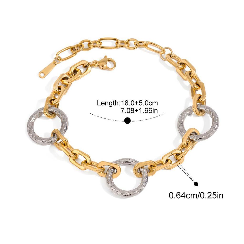 Yori High Quality Stainless Steel Handmade Chain Bracelet Necklace  Waterproof Texture Wrist Jewelry Exclusive Gift