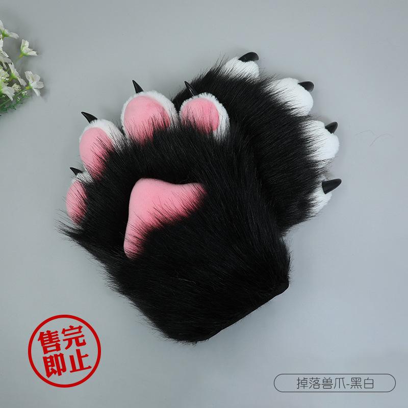 New Plush Animal Claws Nails Gloves Anime Cos Costumes Accessories for Halloween Girls Prom Cosplay Props Anime Accessories