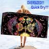 Love u to the Death Skull ( Print Beach Towel, Large Soft Quick Dry Towel for Beach Camping Swimming