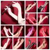 Oil Shiny Sheer Gloves Ultra-thin Stockings Gloves Stretchy Sun Protection Gloves  Cosplay