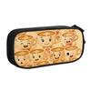 Korean Italian Brainrot Ballerina Cappuccin Pencil Case for Girls Boys Funny Meme Large Storage Pen Bag Box Stationery
