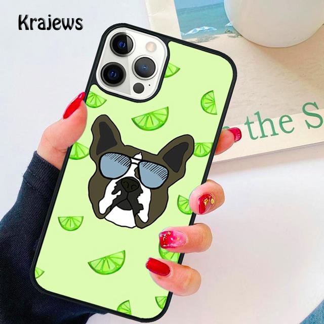 

Мягкий чехол для телефона с изображением собаки Бостон-терьер для iPhone 14 XR X XS Max 5S 6S 7 8 Plus SE 2020 11 12 13 Pro Max Mini Phone Cover Samsung S22ultra