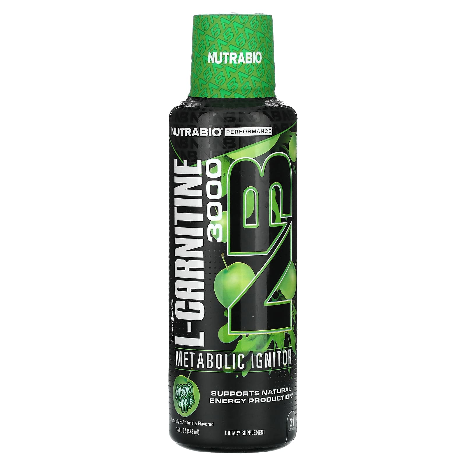 

Leanshots L-Carnitine 3000, Green Apple, 473Ml(16Fl Oz)