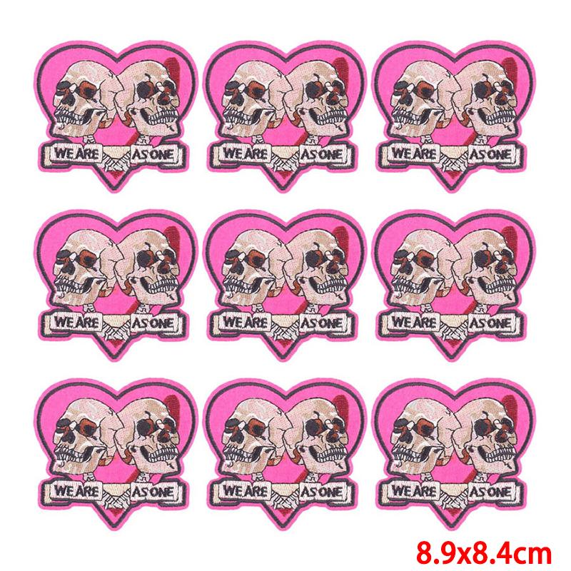 10 Pcs/lot Wholesale Embroidery Patch Iron On Patches For Clothing Patches On Clothes Jackets Decor Applique Sew Supplies