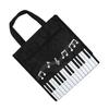 Piano Keys Handbag Small Piano Music Printed Bag Reusable Tote Bag Shoulder Shopping Bag Book File Storage Pouch Durable