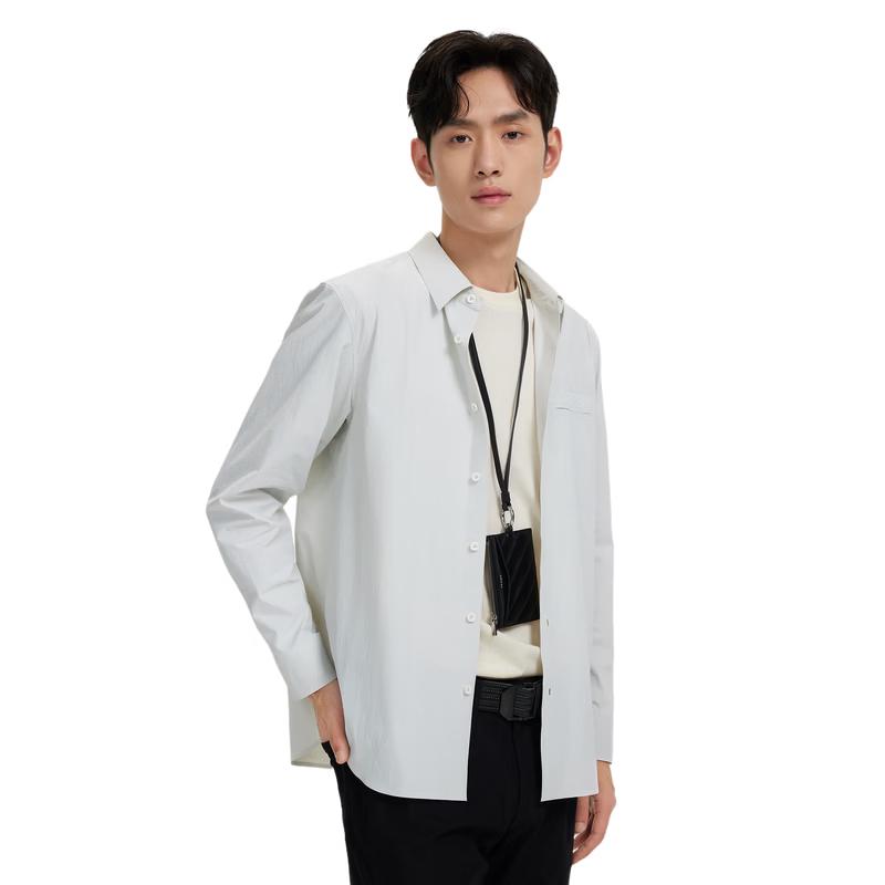 Jiumuwang Men s Easy Care Stretch Long Sleeve Shirt 185/104A