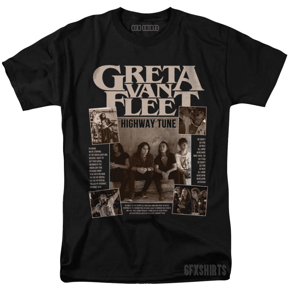 Greta Van Fleet Shirt Concert Tour Merch Vtg Graphic Design T-Shirt
