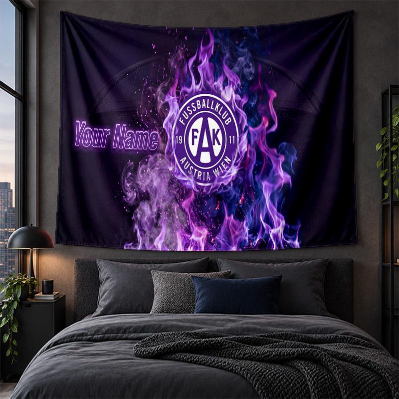 Personalized Tapestry Wall Hanging Austria Wien FC Pattern Art Background Cloth