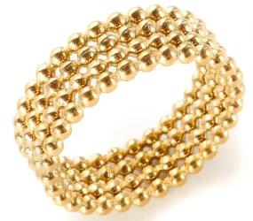 Glänzende Kristall High-End Anlaufgeschützte Mode Geometrische Offene Vergoldete Edelstahlringe für Damen Ehering Schmuck Geschenke
