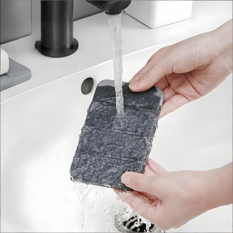 Diatomaceous Earth Soap Dish Quick Dry Bathroom Countertop Mat Super Water Absorbent Tray EcoFriendly for Sink Shower Bath