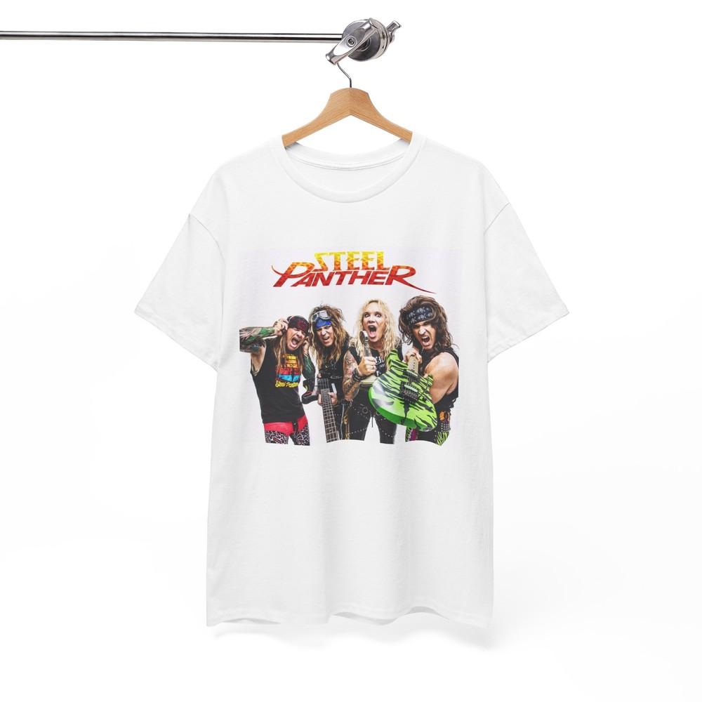 Steel Panther Tshirt Vintage Rock Band Merch Poster Unisex Heavy Cotton Tee Unisex T-Shirt XL