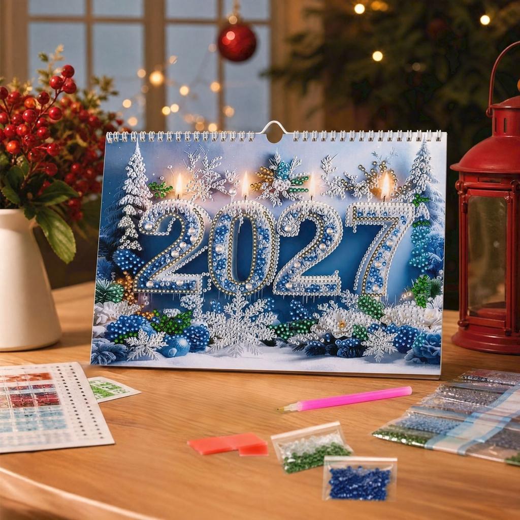 2027 Calendar, Seasonal Wall Calendar With, Creative Gift 21 17 Cm