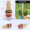 Adjustable Brass Nozzle Heavy Duty Adjustable Nozzle Twist Hose Nozzle  For Watering Gardens