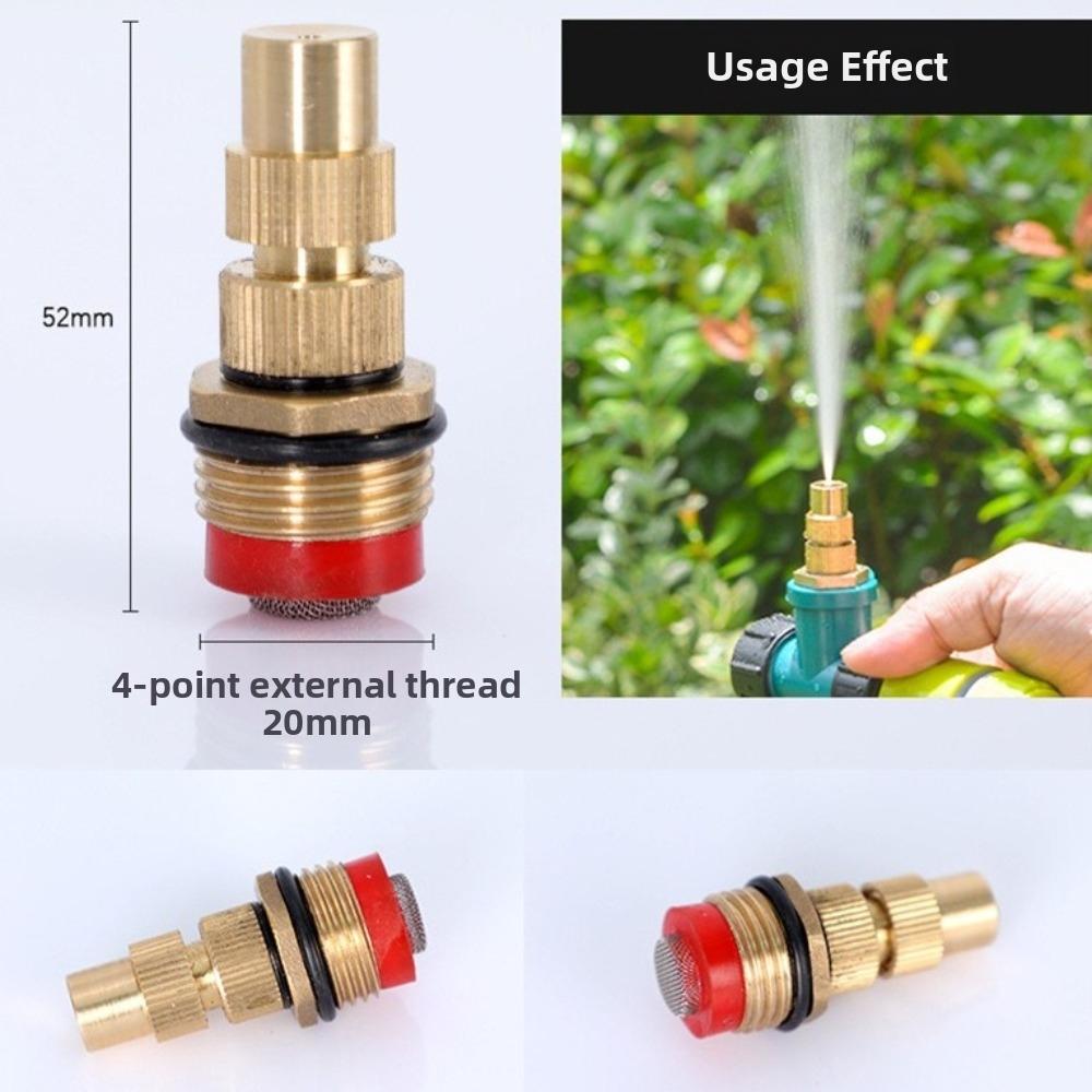 Adjustable Brass Nozzle Heavy Duty Adjustable Nozzle Twist Hose Nozzle  For Watering Gardens