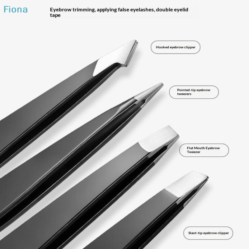 Eyebrow Tweezers Set 4 Pcs/set Stainless Steel Precision Eyebrow Tweezers Professional Makeup Tools For Women & Girls Gift