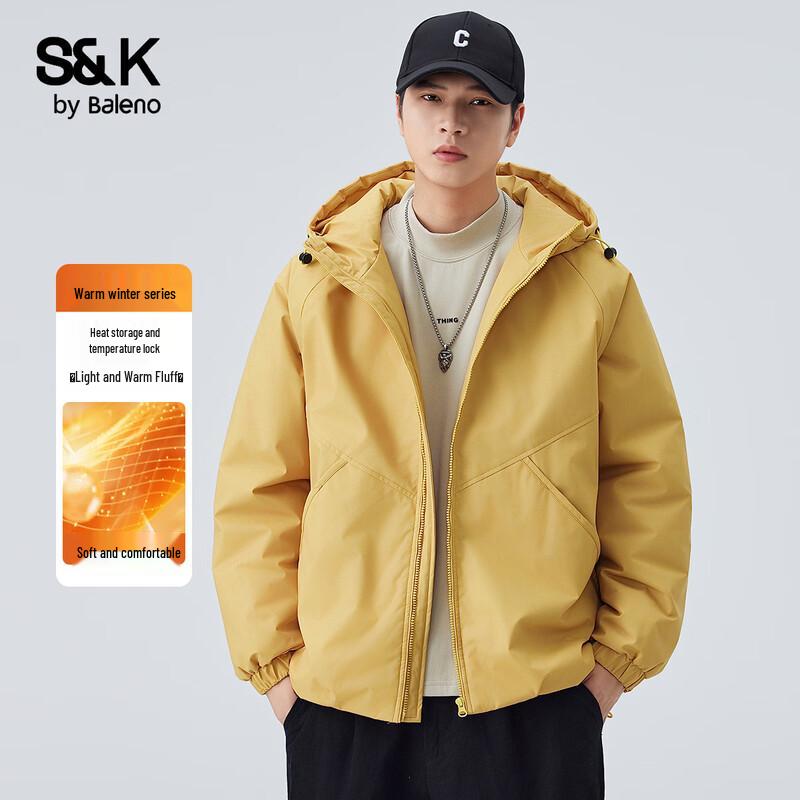 Baleno S&K Men's Waterproof Hooded Padded Jacket