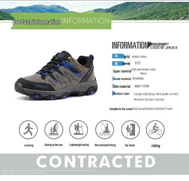 Rutschfeste Outdoor-Wanderschuhe für Paare