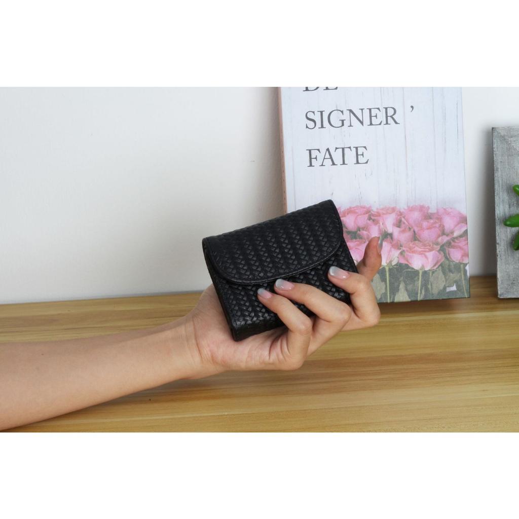 Peňaženka z hovädzej kože pre ženy, Malá, Jednoduchá a Pohodlná Viacfarebná Ručná Zipsom Uzatvárateľná Peňaženka Organizér na Karty