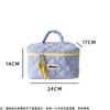 Plaid Cosmetic Bag Set Simple Style Large Capacity Portable Cosmetic Tools Storage Bag for Home Bathroom Toiletry Bag