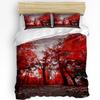Pumpkin Thanksgiving Maple Leaf Autumn 3pcs Bedding Set For Bedroom Double Bed Home Textile Duvet Cover Quilt Cover Pillowcase