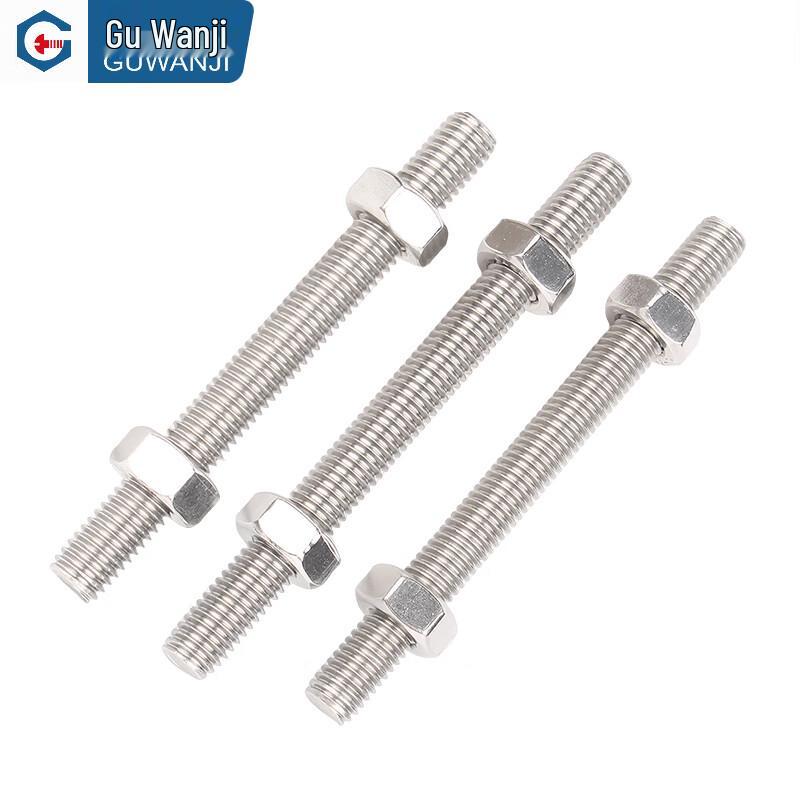 GUWANJI 304 Stainless Steel Threaded Rod & Hex Nut Kit