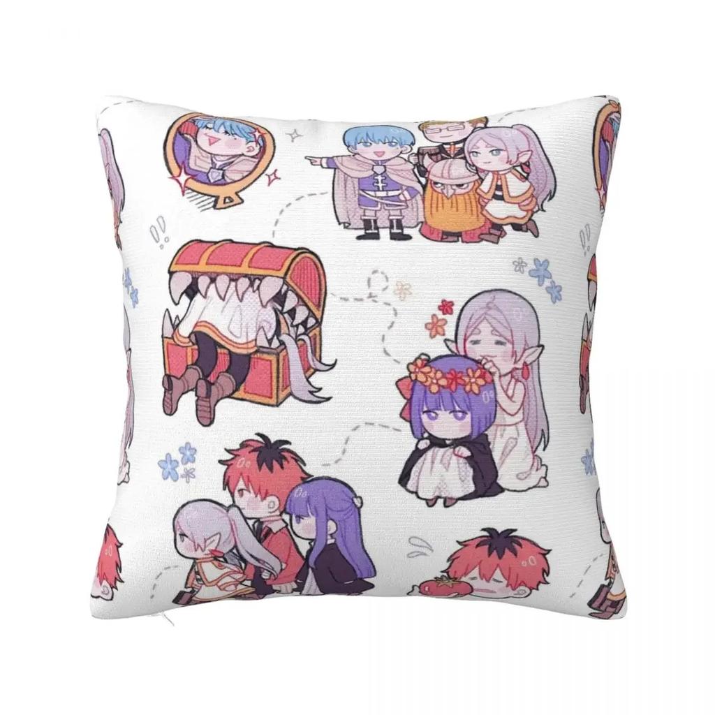 Sousou No Frieren The Slayer Square Pillow Case Cushion Covers Decorative Throw Pillow Case Cover for Home X