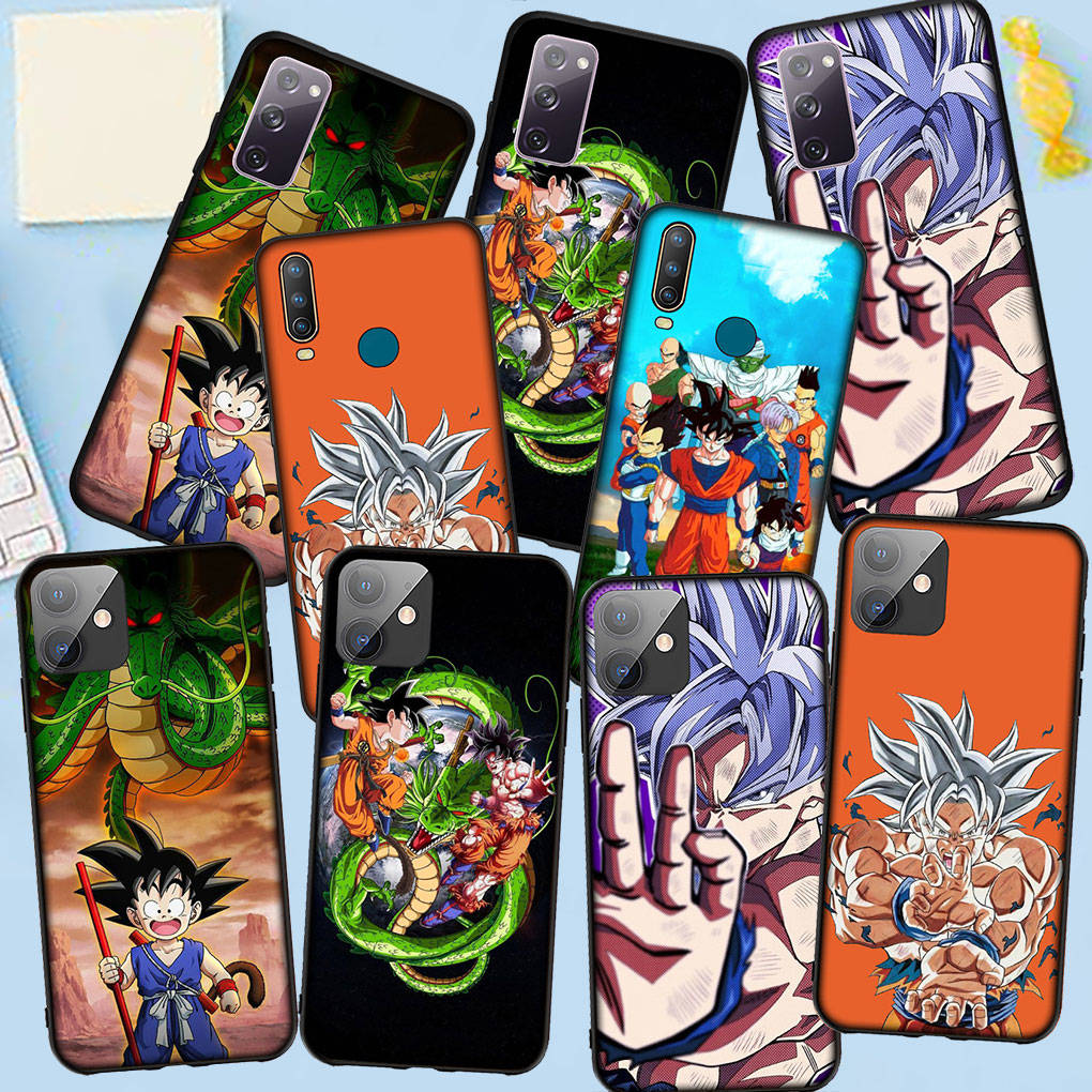 Case for Samsung Galaxy S25 S24 S23 iPhone 16 15 Xiaomi Redmi Note 14 13 12 16E 11 Pro Max XR OPPO Moto Huawei Anime Dragon Ball Goku DragonBall Cover