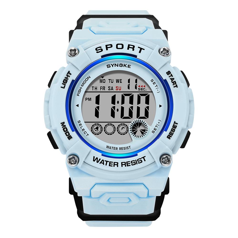 Schüleruhr Damenuhren Mädchen 50M Wasserdichte Uhr Multifunktionale Leuchtende Mädchen Jungen Uhr