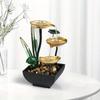 Moderner ZenLeaf Serenity-Springbrunnen für den Innenbereich, dekoratives Prunkstück für Wohnzimmer, Tisch, Büro, Heimdekoration || (Höhe - 20 cm)