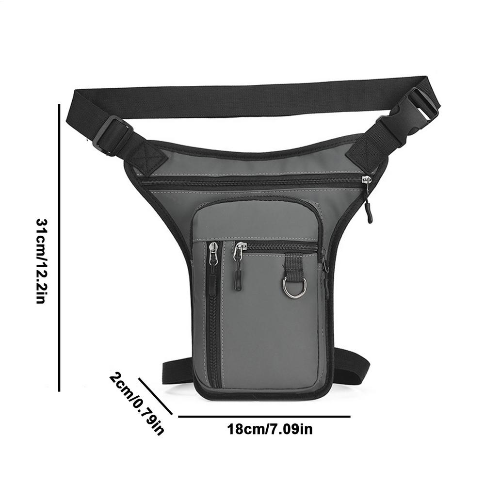 

Riding Motorcycles Electric Bikes Multifunctional Waterproof Leggings Waist Bags Outdoor Diagonal Cross Bags Leg Bags темно-сірий колір