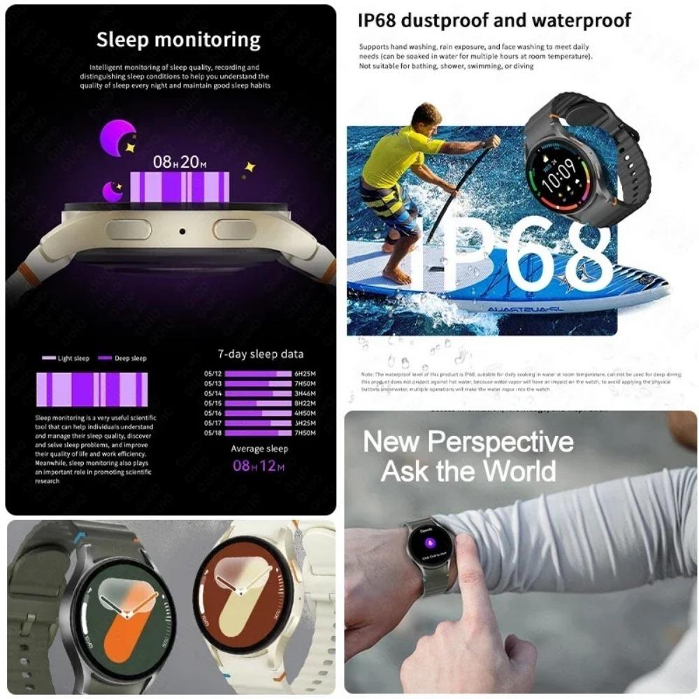 Originaluhr Mini Smartwatch Herren Damen HD AMOLED Sprachanruf NFC GPS Tracker Sportuhren Custom