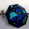 1pc Snake Flowers Automatic Open/Close Umbrella, Portable Folding Umbrella for Travel, Themed Events, It is suitable as a gift for various festivals,