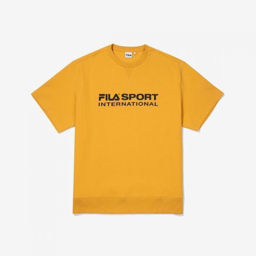 Fila International Short Sleeve Sweatshirt GOLDENYELLOW/105