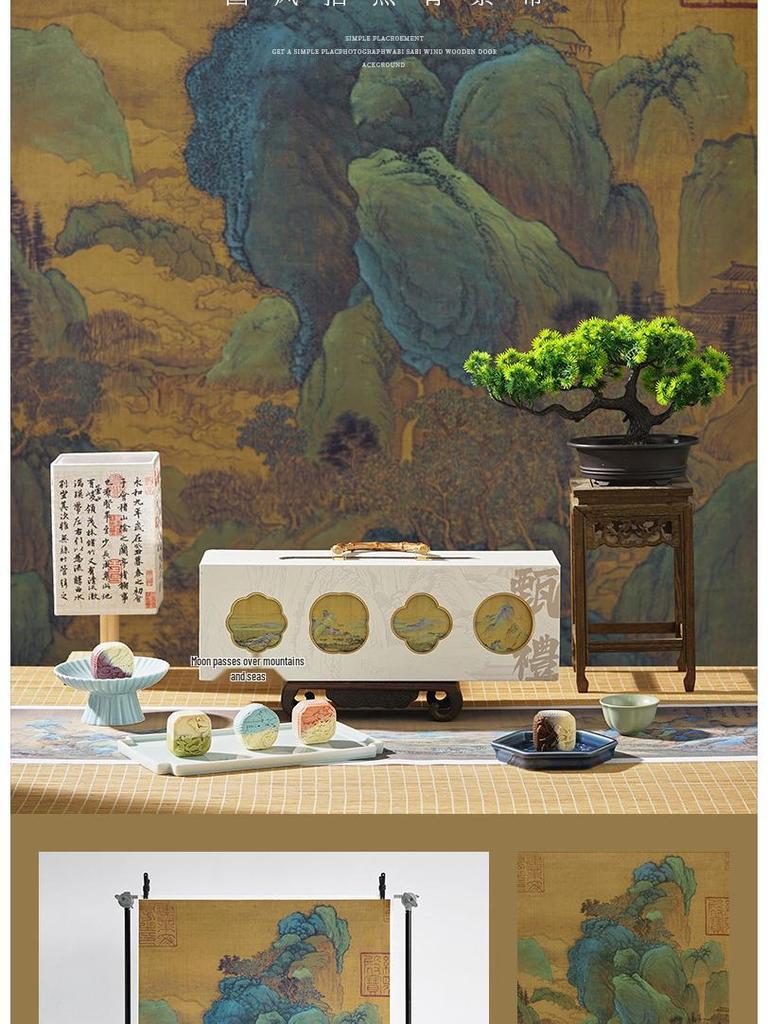 Large Chinese Retro Still Life Background Cloth for Photography