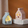 Flexible Silicone Mold for Candle Holder Hollow Out House Night Light Ornament Mould Decorative Resin Mold Handicraft