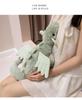 Jelly Sky Blue Rainbow Snow Dragon Plush Toy - Large Leg-Clamping Pillow for Women