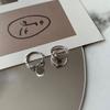 Style Korean Youthful Adjustable Bear Pattern Flower Ring For Women Chic Versatile And
