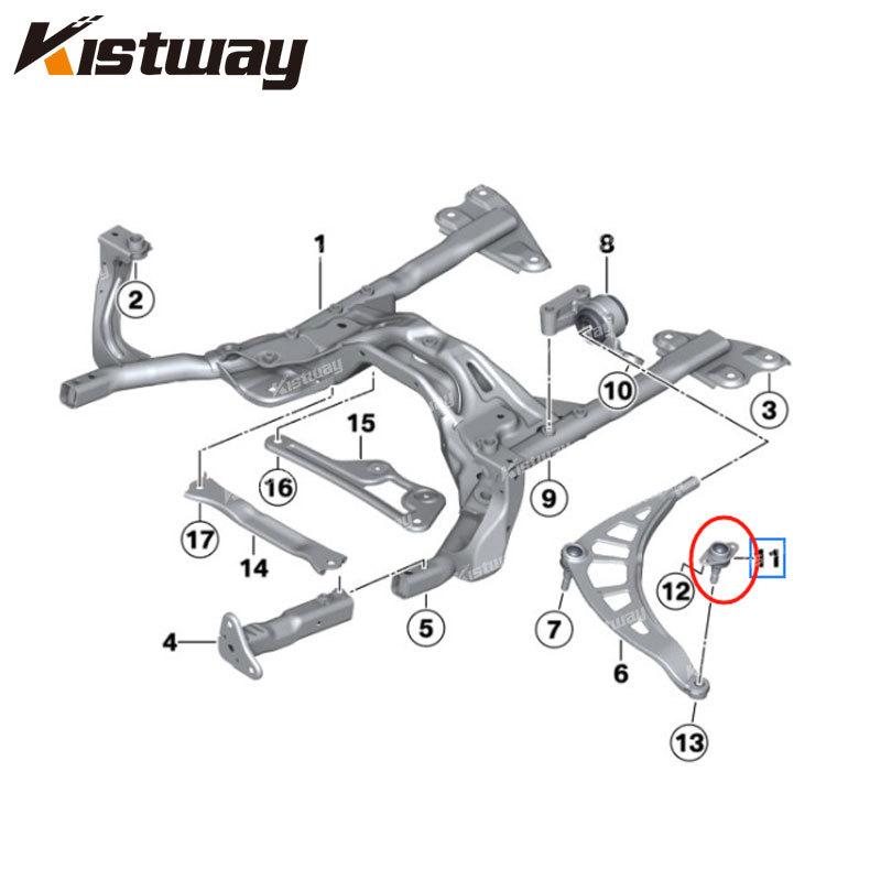 2PCS Front Control Arm Ball Joint Kit For BMW MINI Cooper R60 R61 2011-2016 31109803662