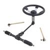 300mm Steering Wheel Kit Steel Good Adjustability for Go Kart Golf Cart UTV 110cc 125cc 140cc 150cc