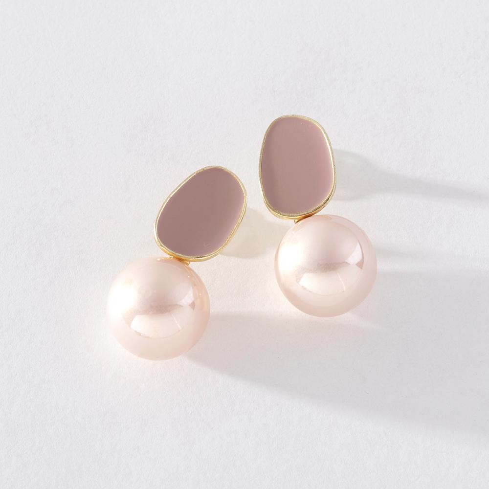 Pinkdudu Legierung Emaille Koreanischen Stil Ohrringe Temperament Pendler Hohe Gefühl Kreative Serie Ohrringe für Frauen PD1254