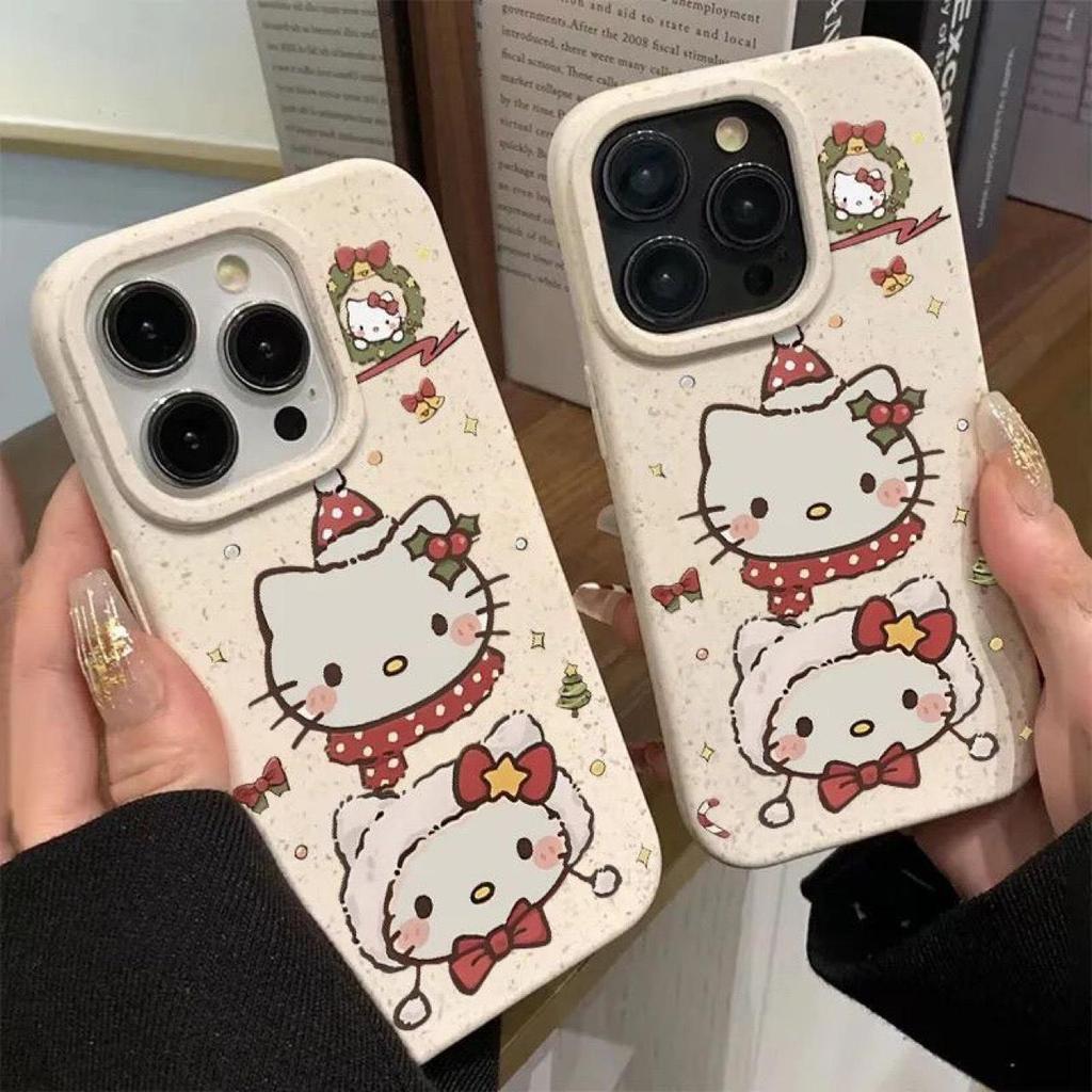 Christmas Hello Kitty iPhone Case for Apple 16 Promax, 15 Plus, 14 Pro, 12X